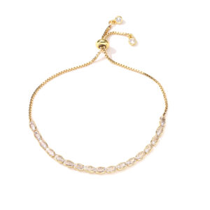 zircon geometric full diamond necklace bracelet 18k real gold electroplated diamond necklace european and american style