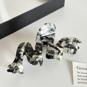 thickened 3mm acetate wave hairpin high end hair shark clip all match ponytail clip hair accessories