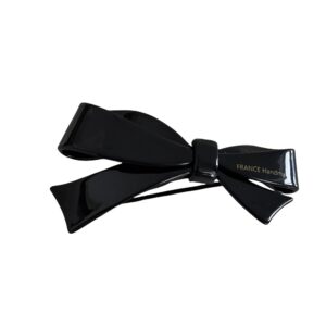 french exquisite bow spring hairpin women's back of the head half tied hair ornament ponytail clip hair accessories