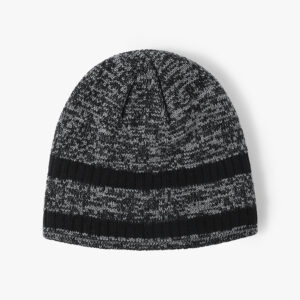 european and american color matching fashion warm simple men's wool hat outdoor travel knitted autumn and winter women's casual cold hat