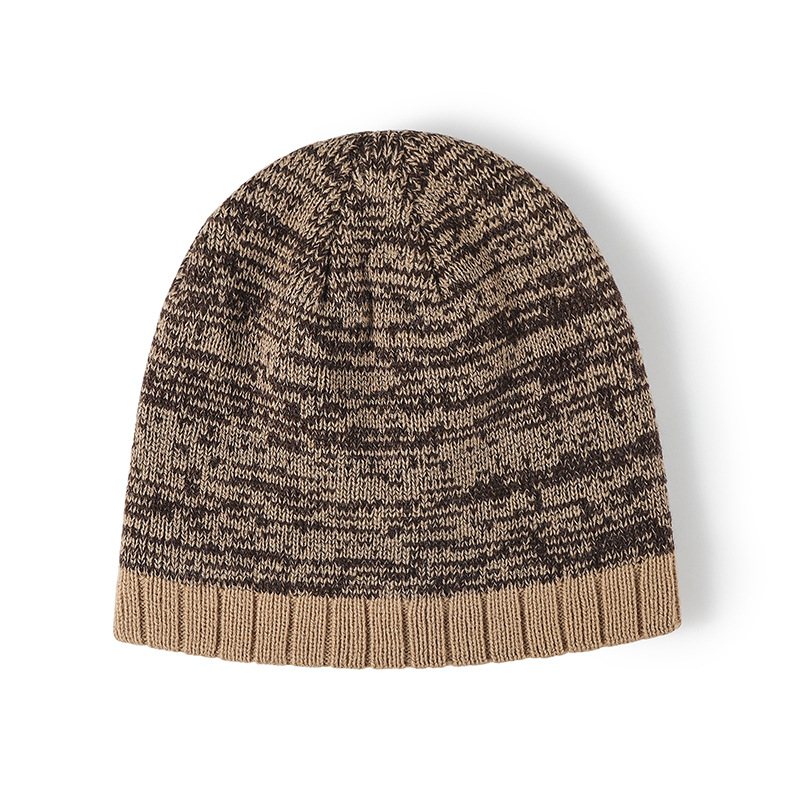 winter thick warm cross border ear protection large head circumference pullover knitted hat