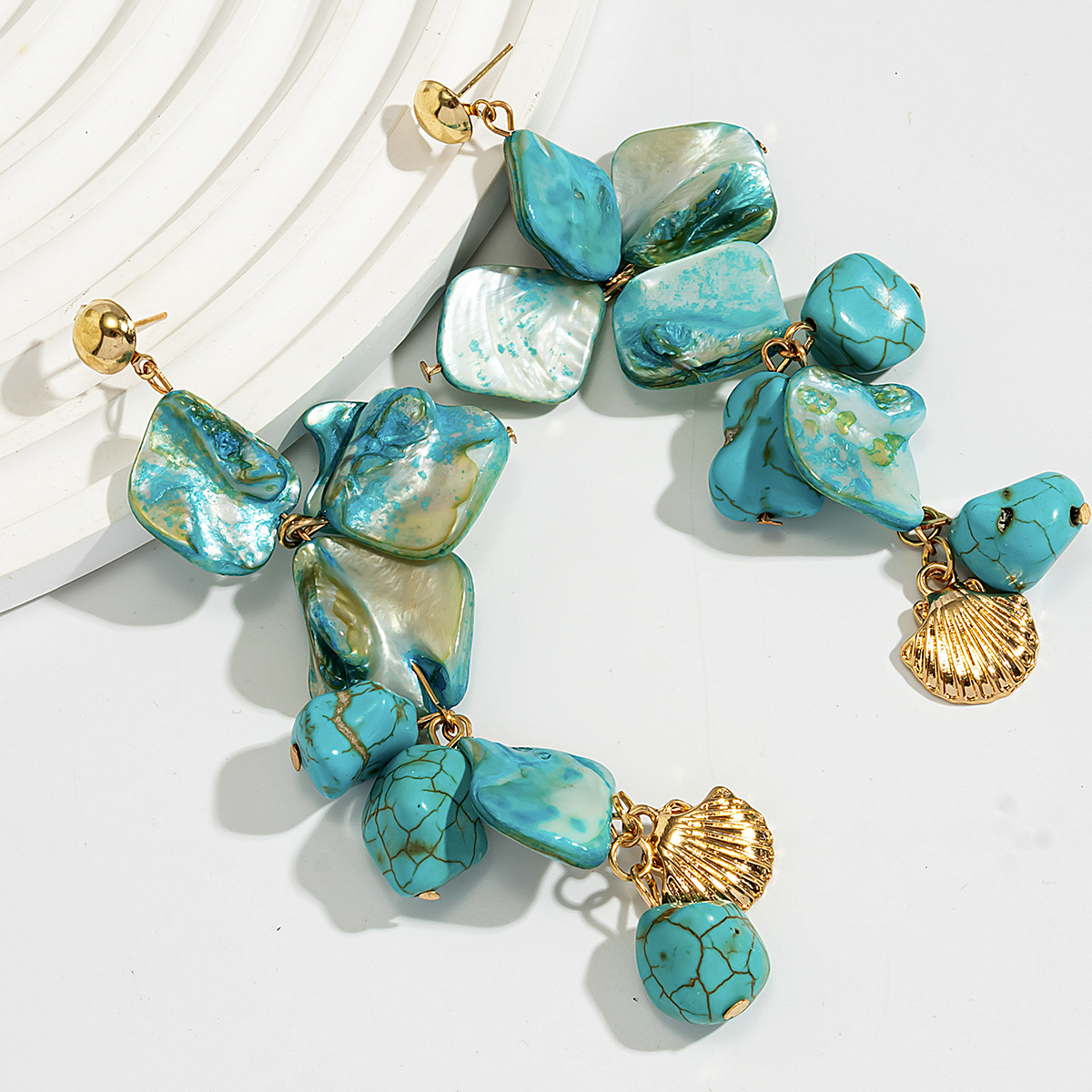 beach vacation shell clavicle necklace ocean style starfish all match set necklace