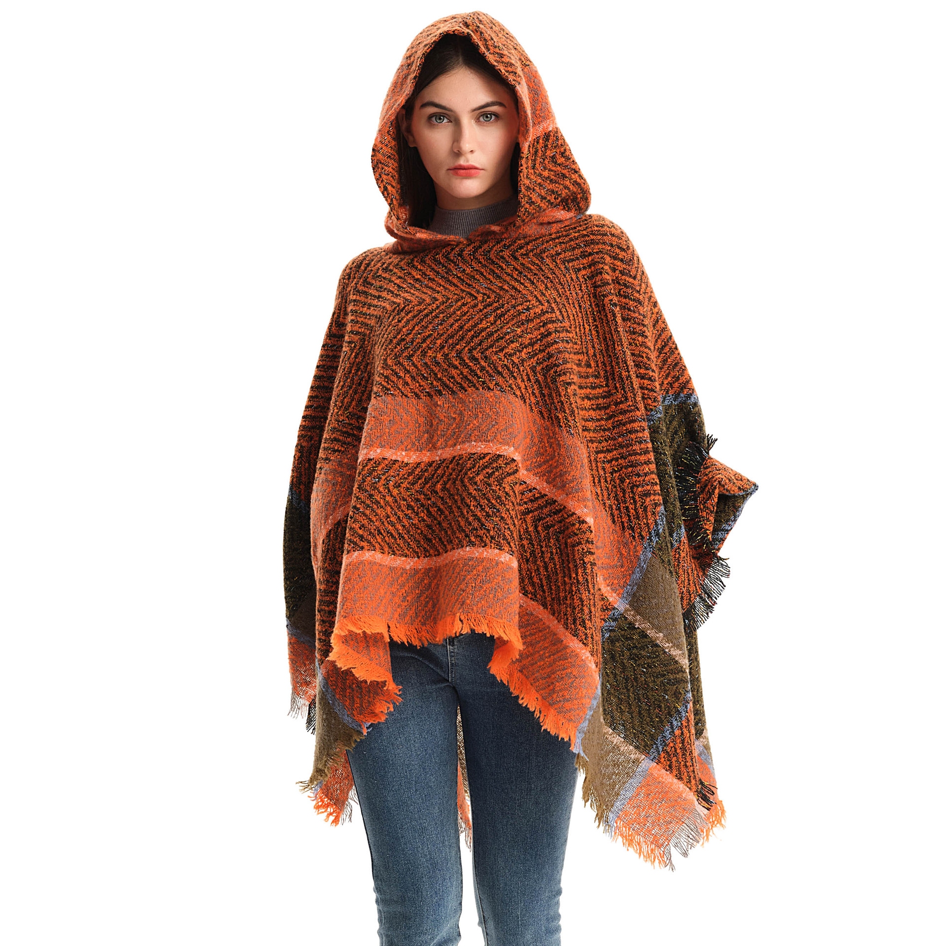 hooded functional ponchos wholesale