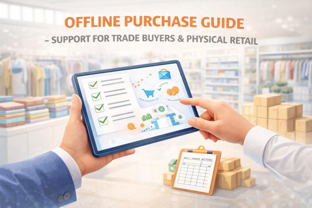 Offline scarf purchase guide supporting wholesale buyers and sourcing visits
