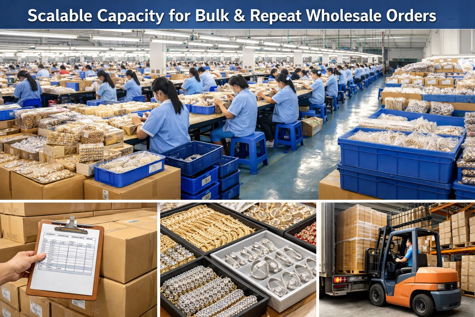 scalable jewellery manufacturing capacity bulk repeat wholesale orders