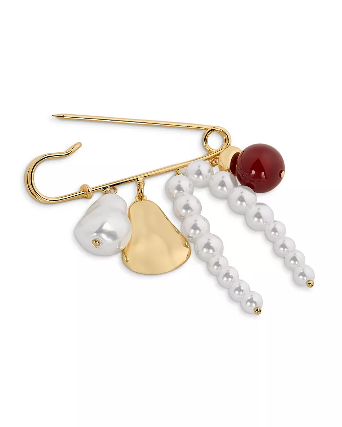 wholesale brooches pins supplier fashion pearl lapel pin