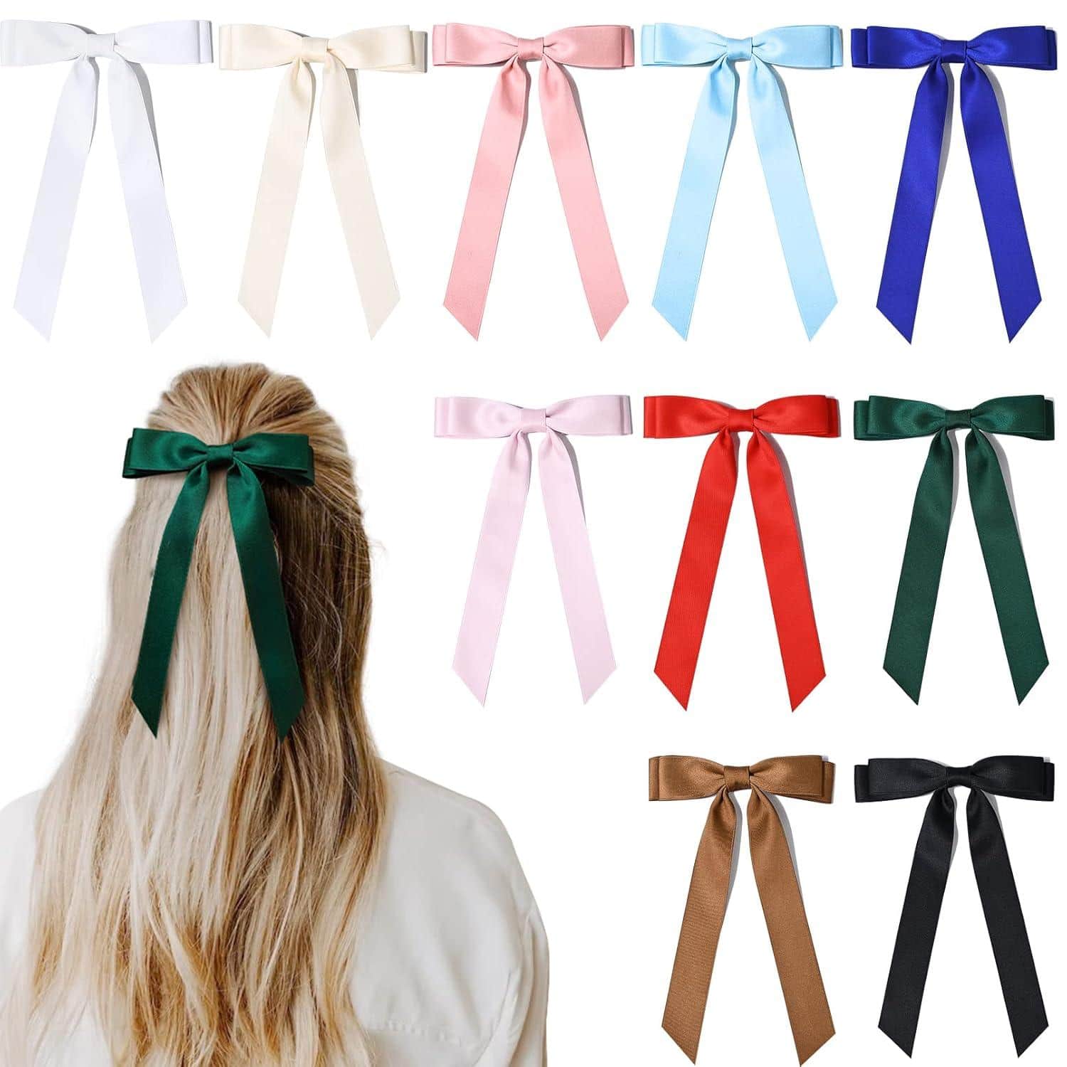Wholesale hair bows and ribbon hair accessories for girls collections and gift-ready retail sets