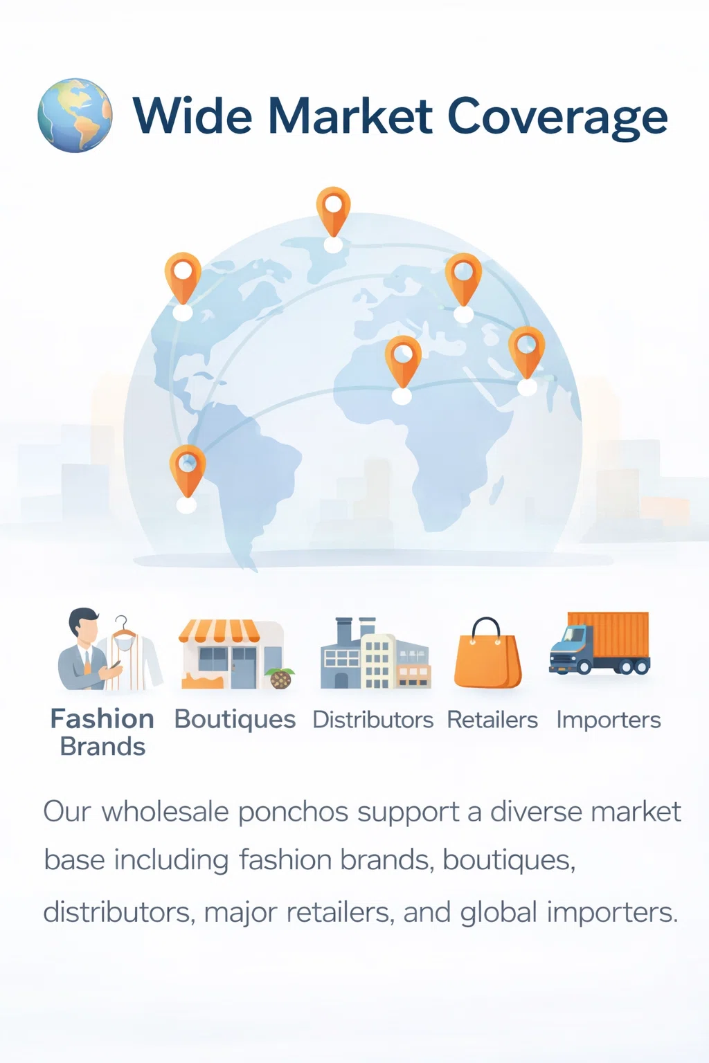 wide market coverage global poncho wholesale